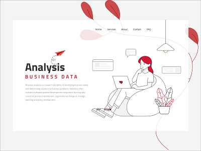 Business Landing Page application color design illustration landing design ui ux web design