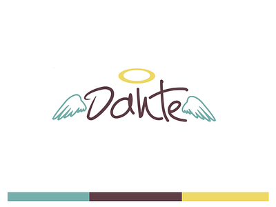 Dante "Angel" branding logo logomaker signature textlogo