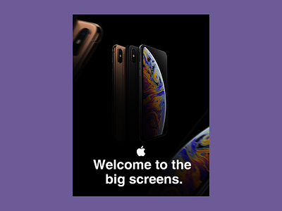 "Apple iPhone Xs" Advertising adv advertising app concept apple apple design apple iphone branding design engage illustration iphone iphone x iphone xs ita logo typography