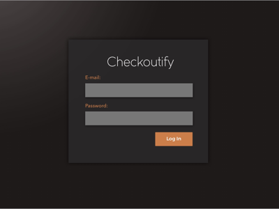 Upcoming Shopify Apps Checkoutify's Log In Screen shopify apps shopify expert web apps web ui