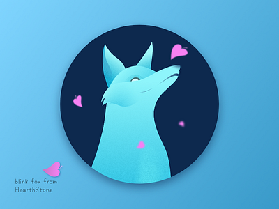 blink fox from HearthStone design illustration