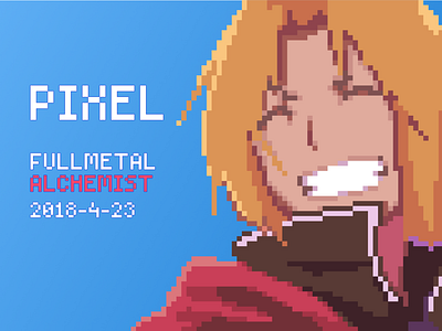 pixel-Fullmetal Alchemist illustration pixel