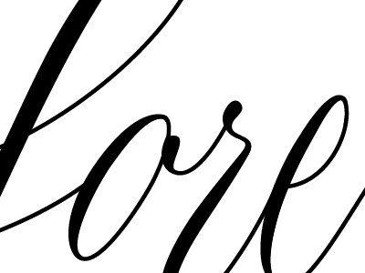 To sharpen or not to sharpen? digital lettering script