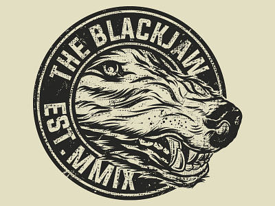 The Blackjaw logo dibujo illustration ilustración logo merch merchdesign