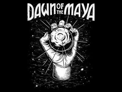 Dawn Of The Maya T-shirt design illustration ilustración merchdesign screenprinting t shirt