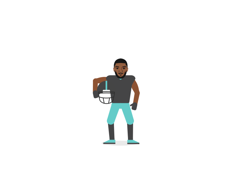 Football Player Animation animation character football illustration motion motion design motiondesign sticker