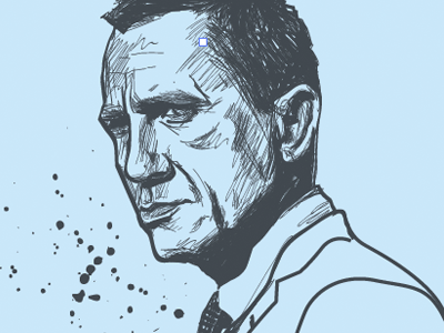 James Bond development 007 daniel craig drawing illustration james bond secret agent