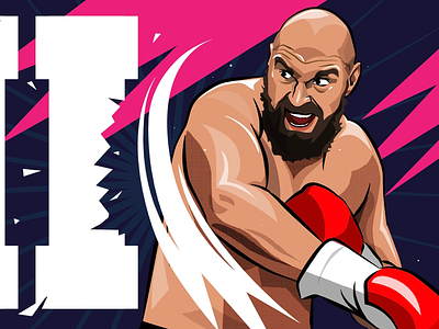Tyson Fury boxing fury illustration sport tyson fury wilder