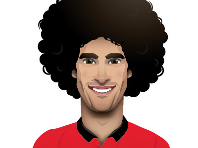 Marouane Fellaini illustration football illustration man utd manchester marouane fellaini soccer united vector