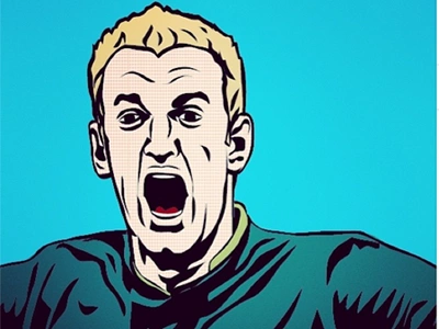 Joe Hart football illustration joe hart mcfc pop art