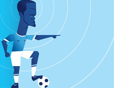 Vincent Kompany illustration football illustration manchester mcfc soccer vincent kompany