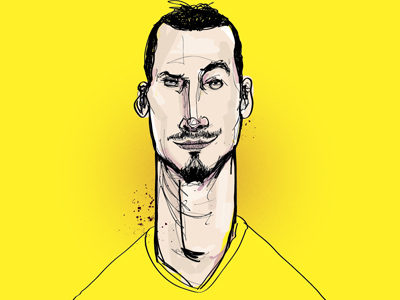 You are not Zlatan! drawing football illustration psg soccer sweden zlatan ibrahimović