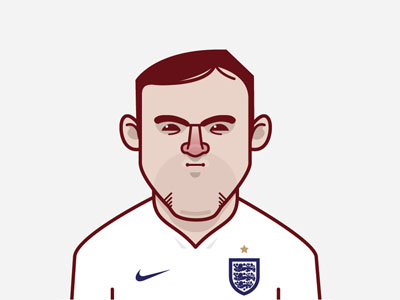 Wayne Rooney illustration england football illustration man utd mufc rooney soccer vector wayne rooney world cup