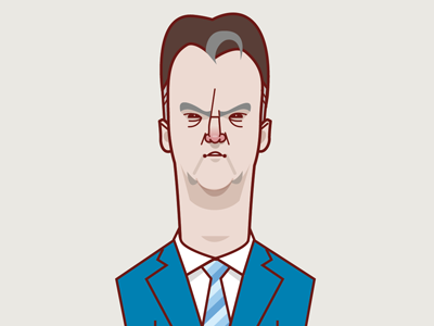 Louis Van Gaal football illustration louis van gaal man utd manchester united mufc soccer vector