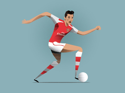 Chile and Arsenal striker Alexis Sánchez illustration afc alexis sánchez arsenal chile football illustration premier league soccer