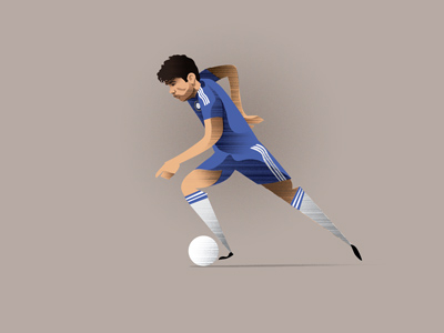 Chelsea star Diego Costa chelsea diego costa football illustration premier league soccer spain vector