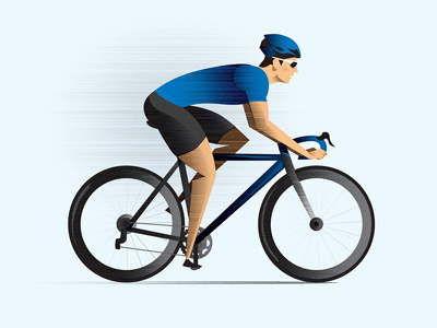 Commission from Bicycling magazine bicycle bike cycling illustration racing sport vector