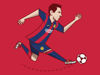 Lionel Messi for ESPN argentina barcelona espn fcb football illustration lionel messi messi soccer