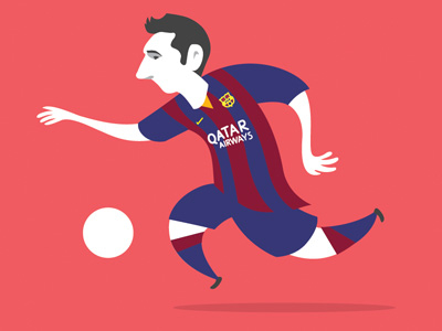 Messi style development argentina barcelona football illustration lionel messi messi soccer vector