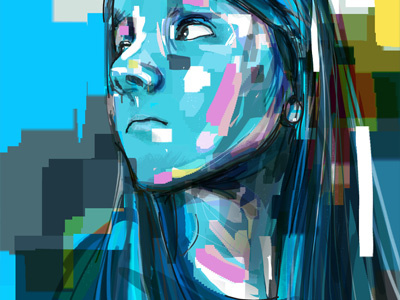 Portrait of my daughter art child colour illustration photoshop portrait vector