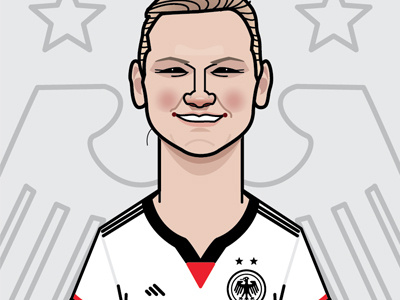 Germany WWC2015 star Alexandra POPP alexandra popp football germany illustration soccer world cup wwc2015