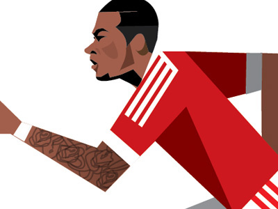 Memphis Depay WIP football holland illustration man utd manchester united memphis depay mufc soccer vector