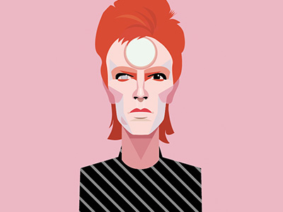 David Bowie bowie david bowie illustration legend music portrait vector