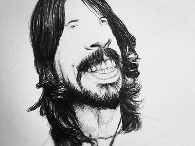 Dave Grohl from the Foofighters dave grohl drawing foofighters illustration music pencil