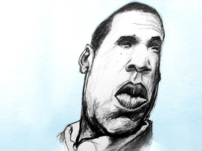 Hov development drawing illustration jayz pencil sketch