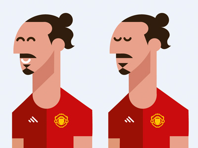 Zlatan WIP football illustration man utd manchester united mufc soccer sweden vector zlatan