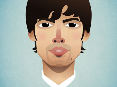 David Silva portrait david silva football illustration mcfc portrait vector