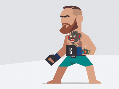 Conor McGregor illustration beard boxer conor conor mcgregor ireland irish kickboxing mcgregor tattoo ufc