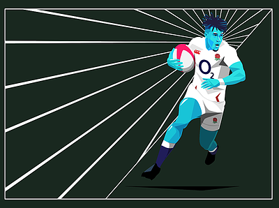 England Rugby experiment england illustration neon rugby vector watson