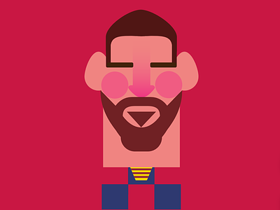 Messi icon barcelona icon illustration messi vector