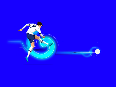 Son Heung-min football illustration son hueng min tottenham