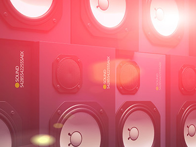 Music Speakers 3D Render 3d renders music speakers assets photos splash