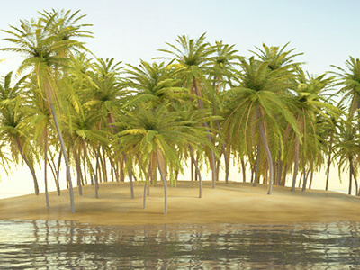 Island In Blender 3D 3d animation blender character design free graphics. icons images models photos stockphotos