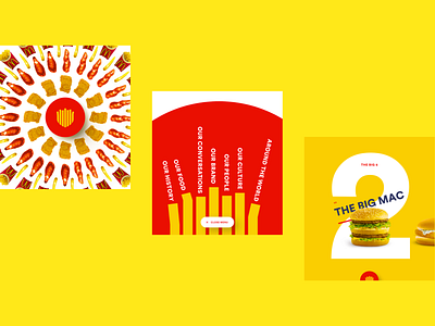 McDonald's University design digital design fries graphic design hamburger interactive mcdonalds