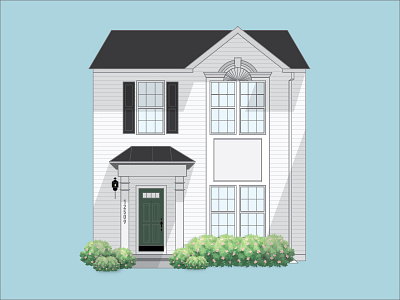 Home architecture building home house illustration illustrator townhome vector