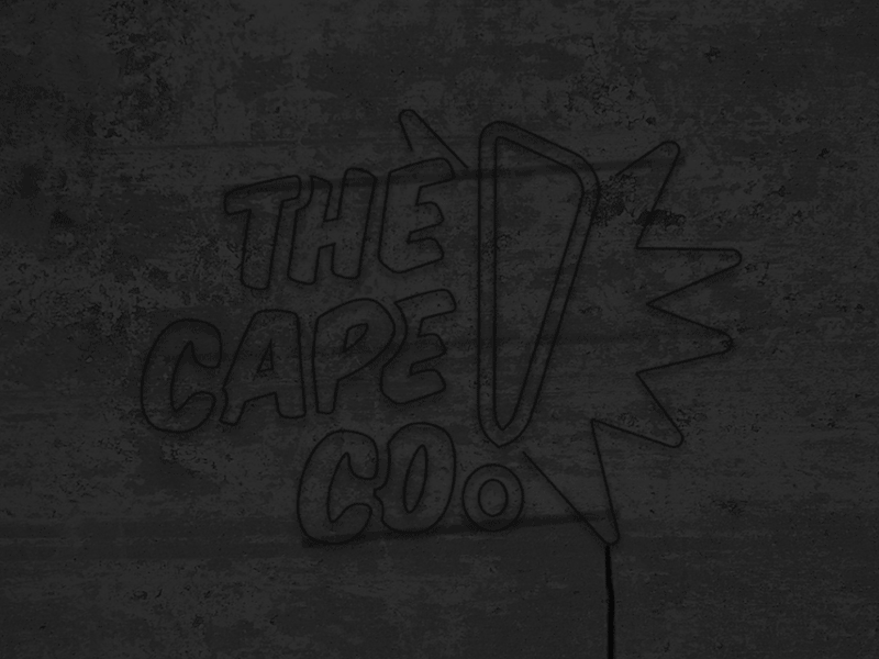 The Cape Co. Neon Sign animation collective gif logo neon sign