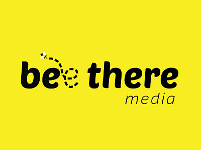 Bee There Media brand logo media vector
