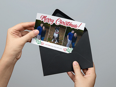 Merry Christmas! card christmas envelope family greeting card holidays letter mail merry christmas typeface
