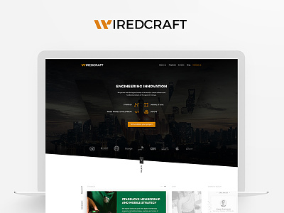 Wiredcraft - Web design - web agency art direction home page interface design landing page logo logotype ui user experience ux web design