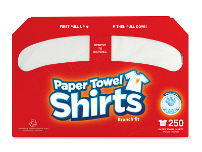 Paper Towel Shirts - Packaging design