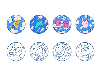 Badges illustrations