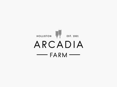 Arcadia Farm Mark boston designer farm logo mark new england