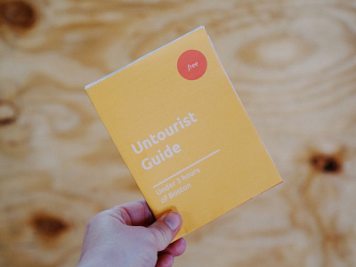 Untourist Guide color design print design typography