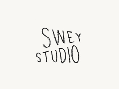 Swey Studio wordmark handletter handwriten handwritten logo logo wordmark