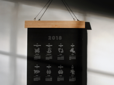 2018 zodiac calendar