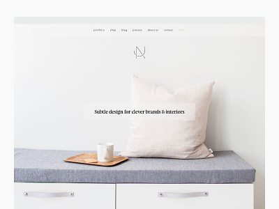 Website for Design Studio Nu branding web design